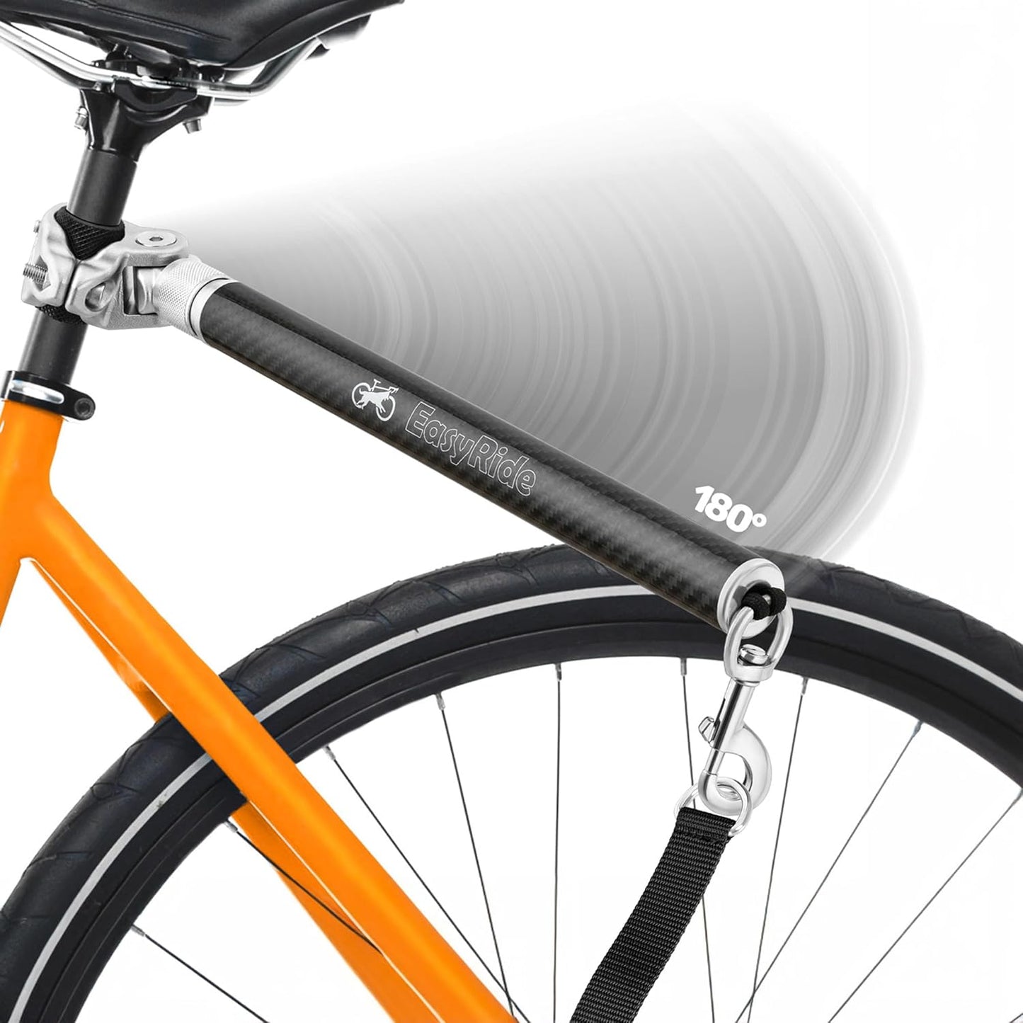 V2.0-180 Rotating Dog Bike Leash with Shock Absorbers for Safety