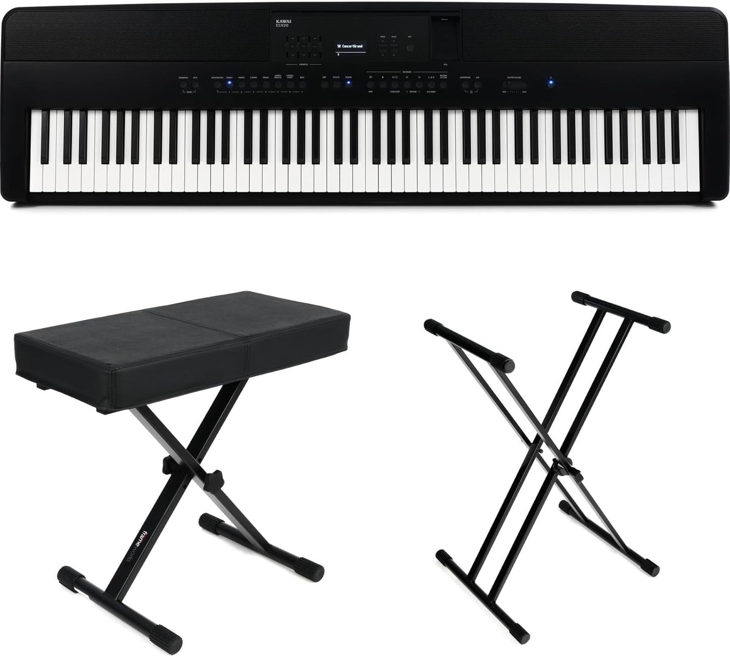 Premium Kawai ES920 Digital Piano Bundle - Black