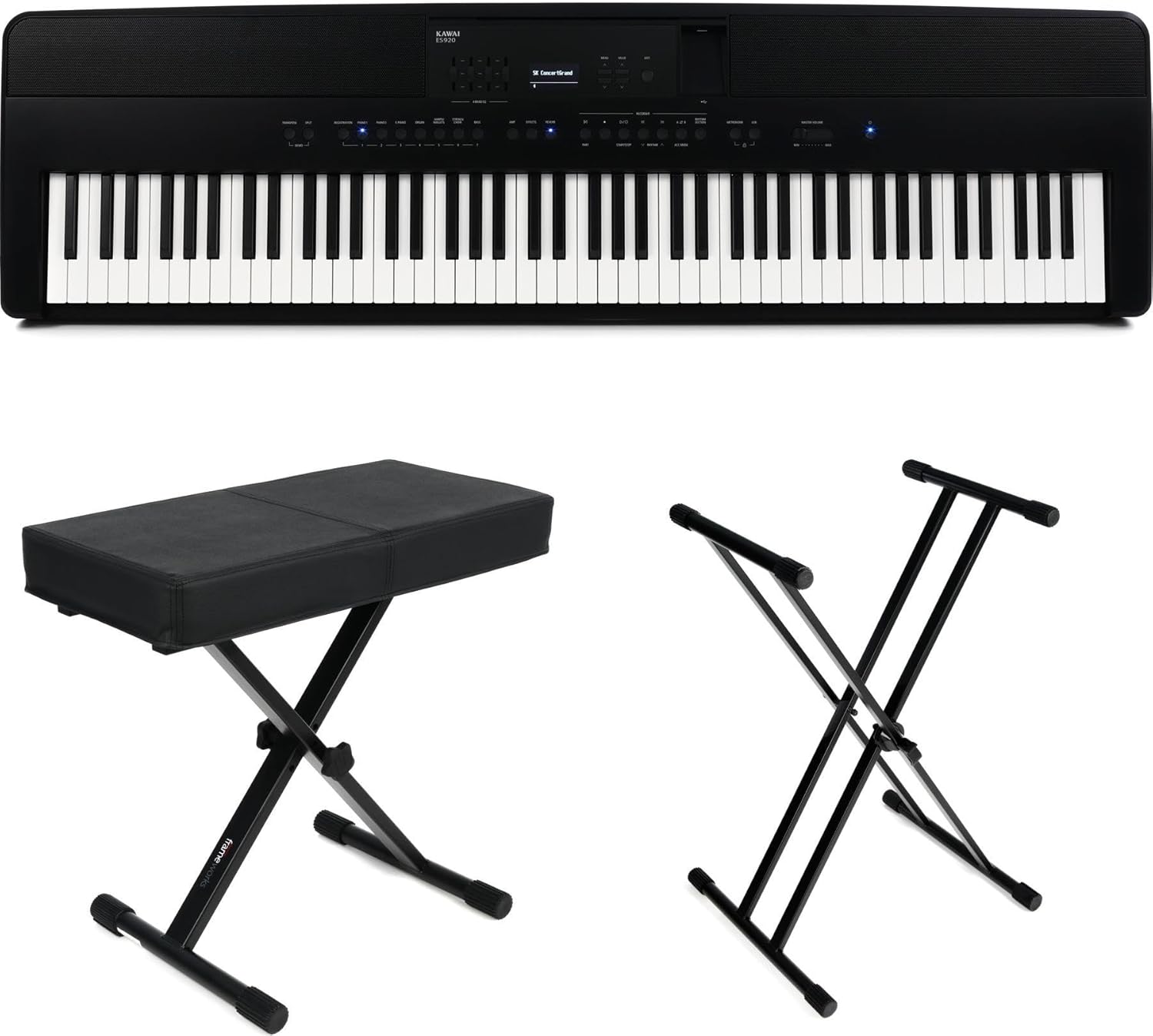Premium Kawai ES920 Digital Piano Bundle - Black