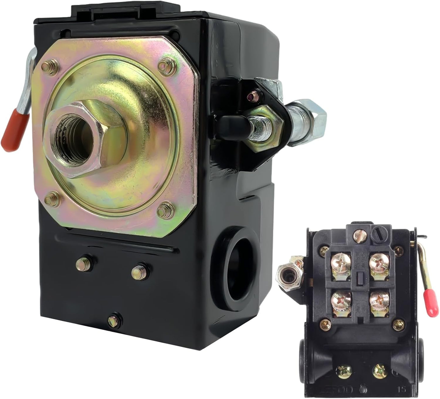 Enhanced Air Compressor Switch, 90-125 psi for Heavy Duty Use