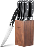 Steak Knives Set of 8 Non Serrated 5 in - Razor-Sharp Dining Knives
