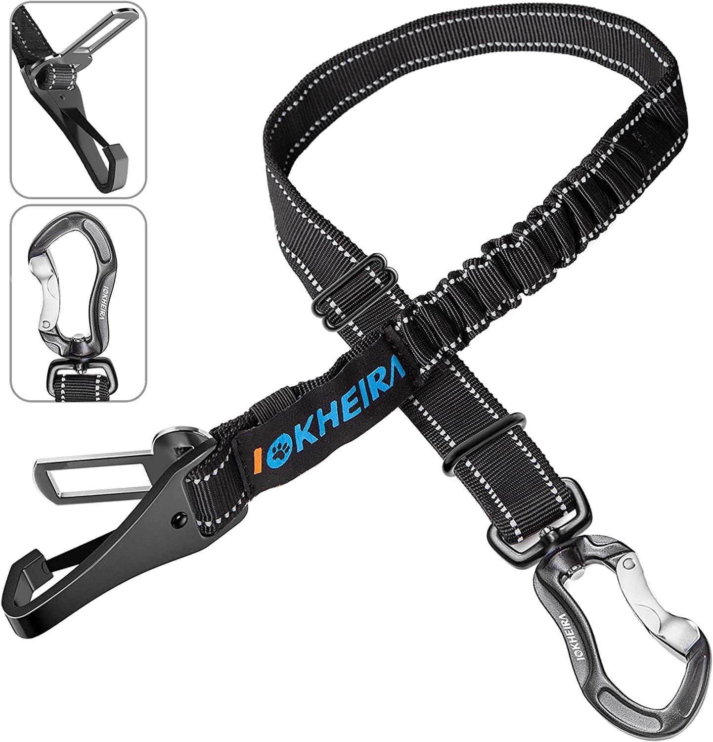 Reflective Adjustable Dog Seat Belt