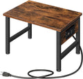 Printer Stand for Desk with Charging Station - Compact Printer Table