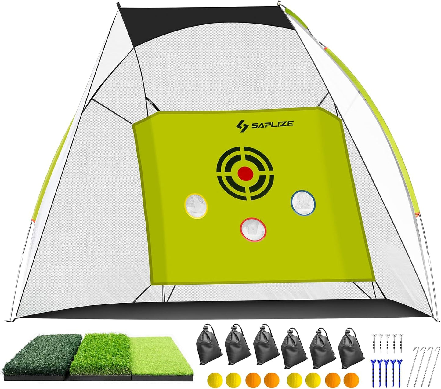 SAPLIZE Impact-Resistant Golf Net Set: Superior Stability