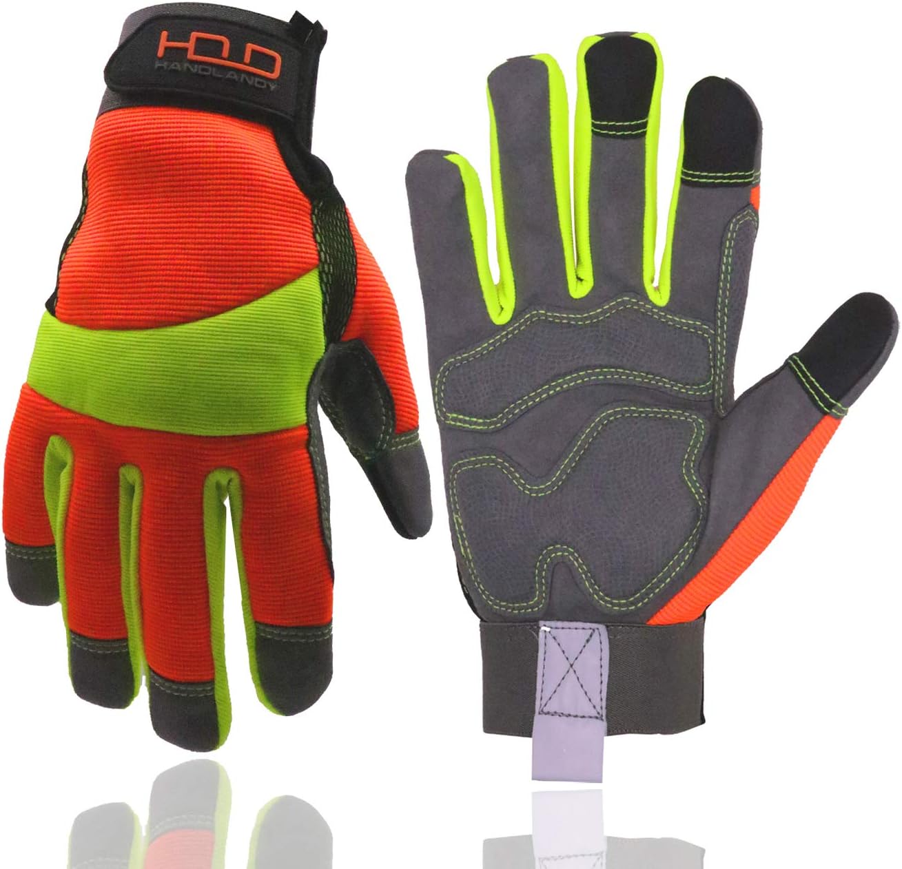 Hi-vis Reflective Safety Gloves by HANDLANDY