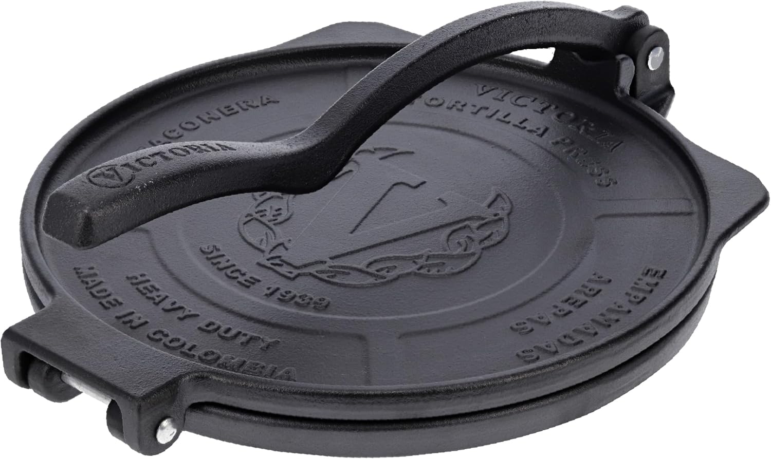 Victoria 10-Inch Cast Iron Tortilla Press for Perfect Tortillas