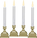 Battery Operated LED Window Candle with Sensor and 8 Hour Timer - Pack