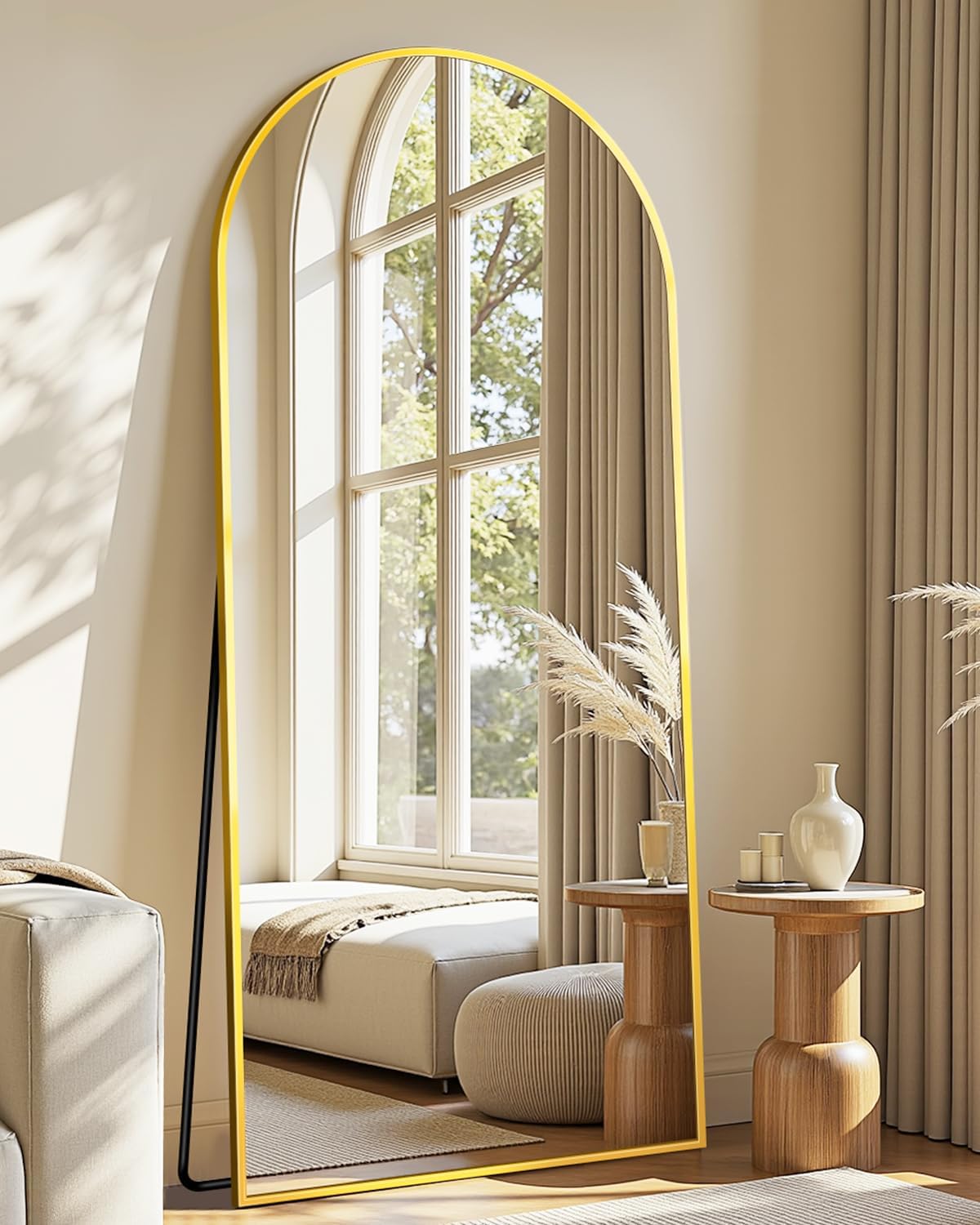 Full Length Mirror 58x21 Arched Design for Bedroom Living Room