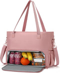 Lunch Tote Bag for Women with 15.6in Laptop Compartment - Insulated