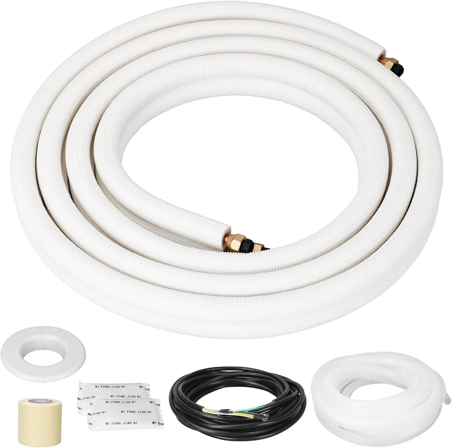 Hoxha 13 Ft Copper Line Set for AC & Heating - 9000BTU