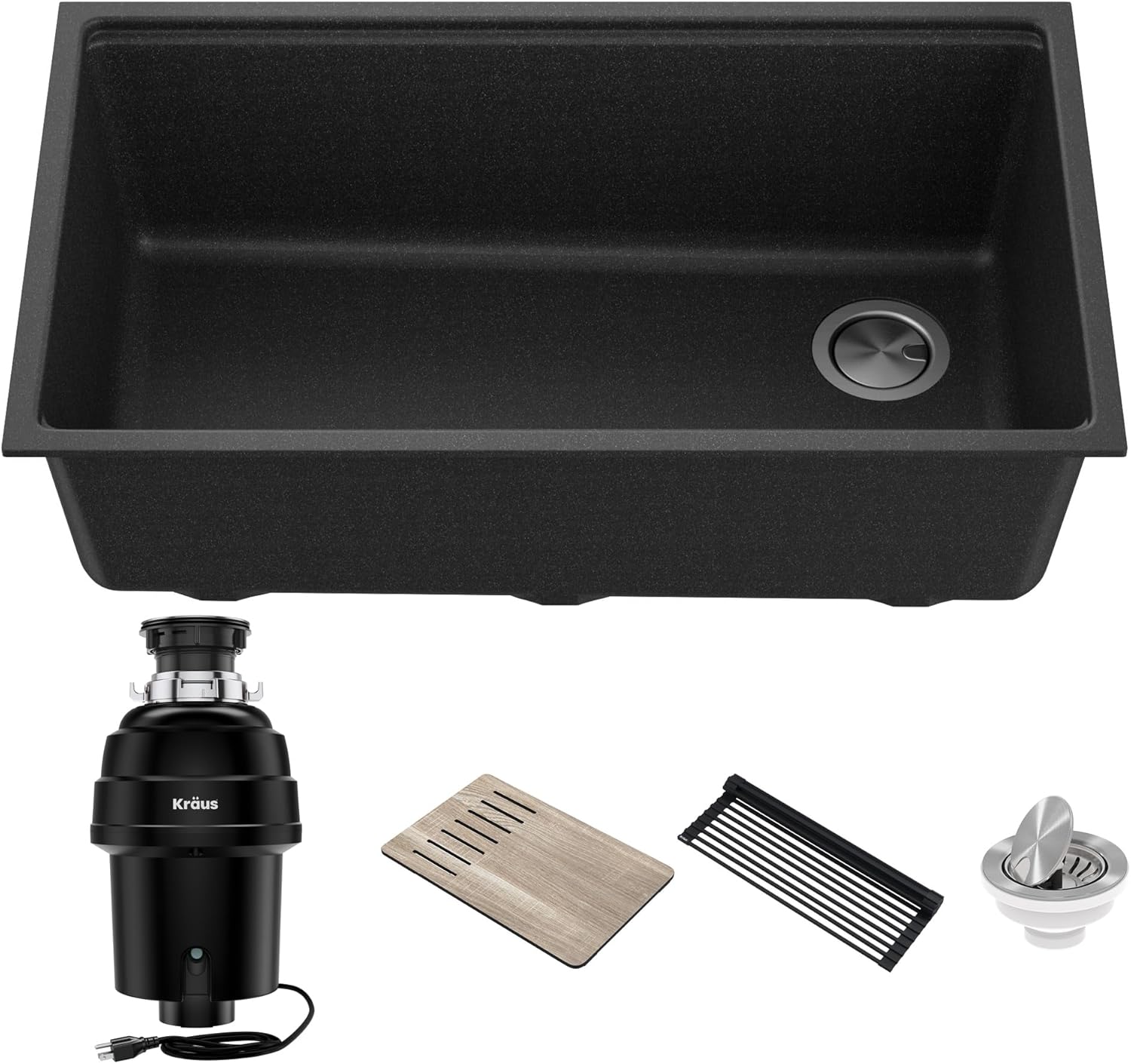 Kraus Bellucci Workstation 32 in. Undermount Sink with Disposal