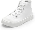 DREAM PAIRS Kids High Top Canvas Sneakers - Easy On Zipper Fit