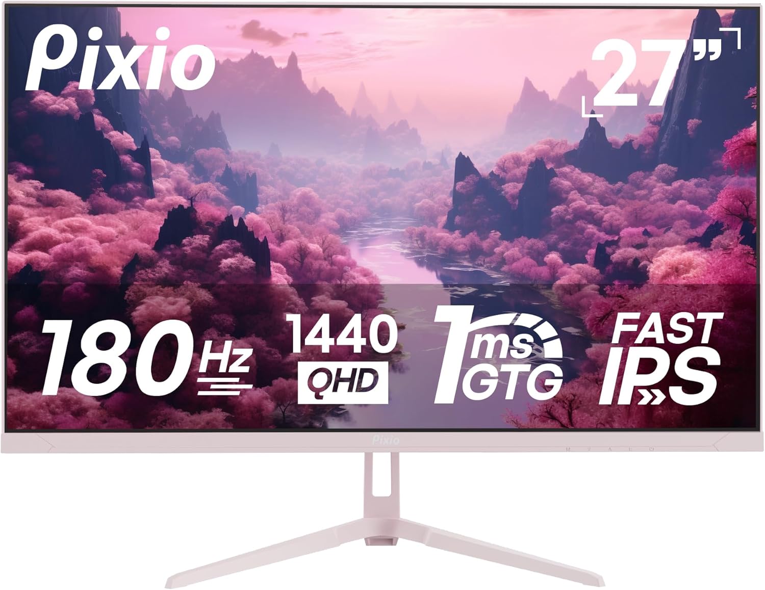 Pixio PX278 Wave Pink 27 inch Gaming Monitor with 180Hz Refresh Rate