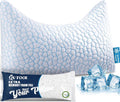 King Cooling Side Sleeper Pillow for Adults - Adjustable Support