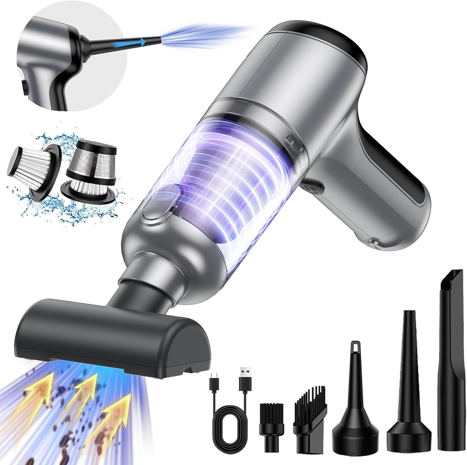 Powerful 18000PA Mini Handheld Vacuum - KOPIDOE