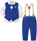 Boys Cotton Linen Suit Formal Set Baby Clothes - Classic Linen Look