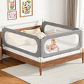 3-Piece Twin Size Bed Rails for Toddlers - Height Adjustable Safety