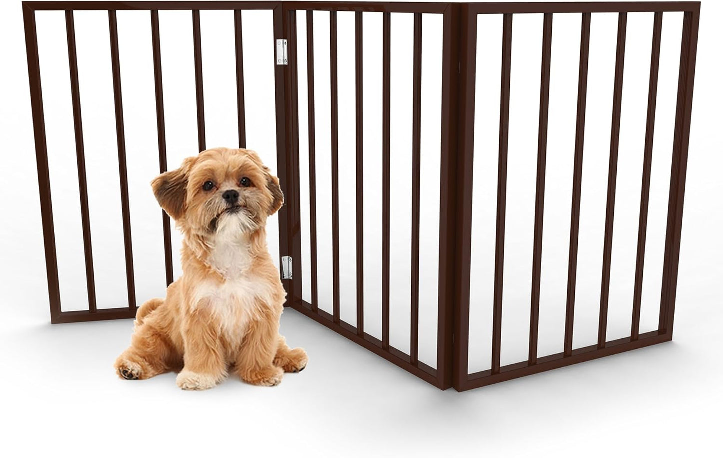 Foldable Wooden Pet Gate - Lightweight Indoor Barrier