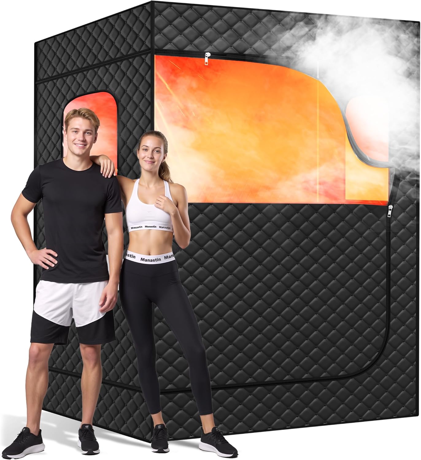 Manastin 2 Person Portable Steam Sauna for Home Spa Relaxation