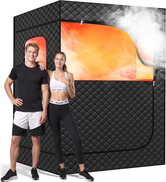 Manastin 2 Person Portable Steam Sauna for Home Spa Relaxation