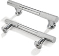 3-3/4 in Polished Chrome Cabinet Pulls 10-Pack - Solid Heavy Duty