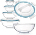 Luvan Glass Mixing Bowl Set of 5 - Space-Saving Nesting Bowls