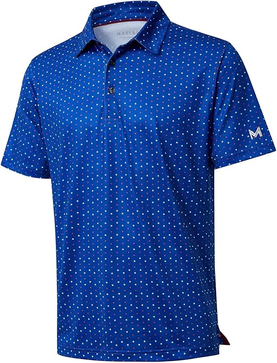 Golf Shirts for Men Dry Fit Short Sleeve Performance Polo Shirt