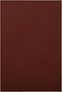 Modern Indoor/Outdoor Commercial Solid Color Rug - Rust, 12ft x 19ft