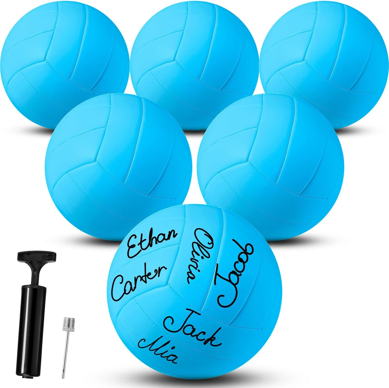 Jexine Autograph All White Volleyball Ball for DIY Painting