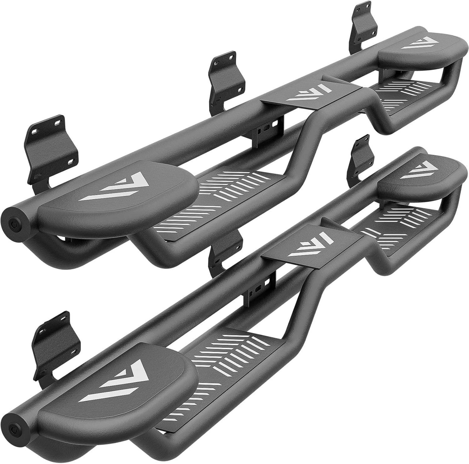 Three Raised Steps Running Boards for 2015-2025 Ford F150 F250