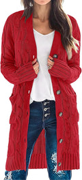 Fall Essential MEROKEETY Women's Long Sleeve Cardigan Sweater