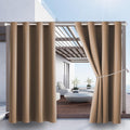 Outdoor Patio Curtain Waterproof Thermal Insulated Blackout Panels