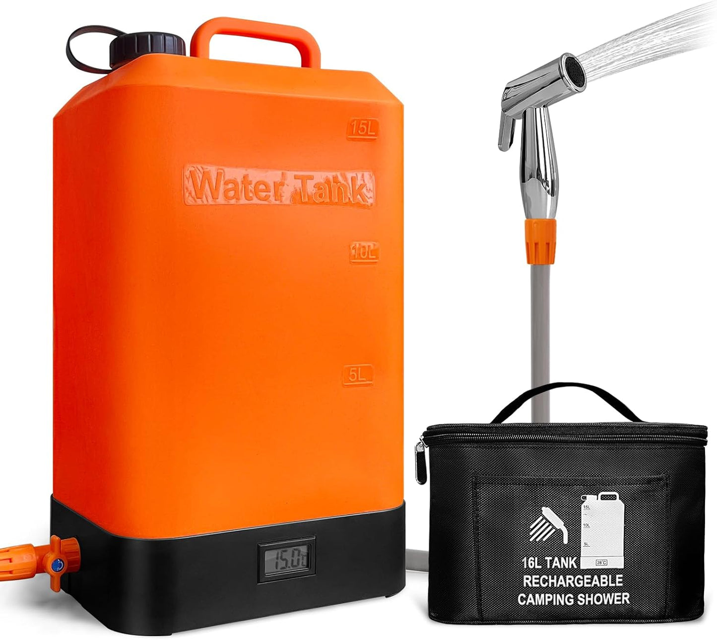 Portable Silicone Water Tank with Solar Heating