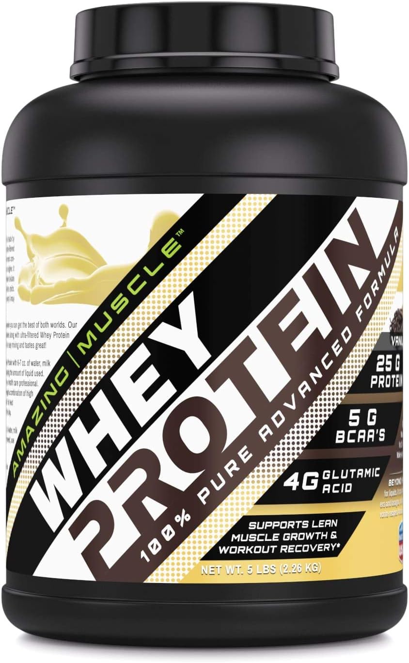 Amazing Muscle Whey Protein Isolate & Concentrate Powder Review