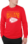 Kansas City Chiefs Long Sleeve Fan Shirt - Soft 100% Cotton