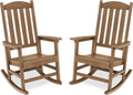 LUE BONA Outdoor Rocking Chairs Set of 2 - Weather Resistant Patio