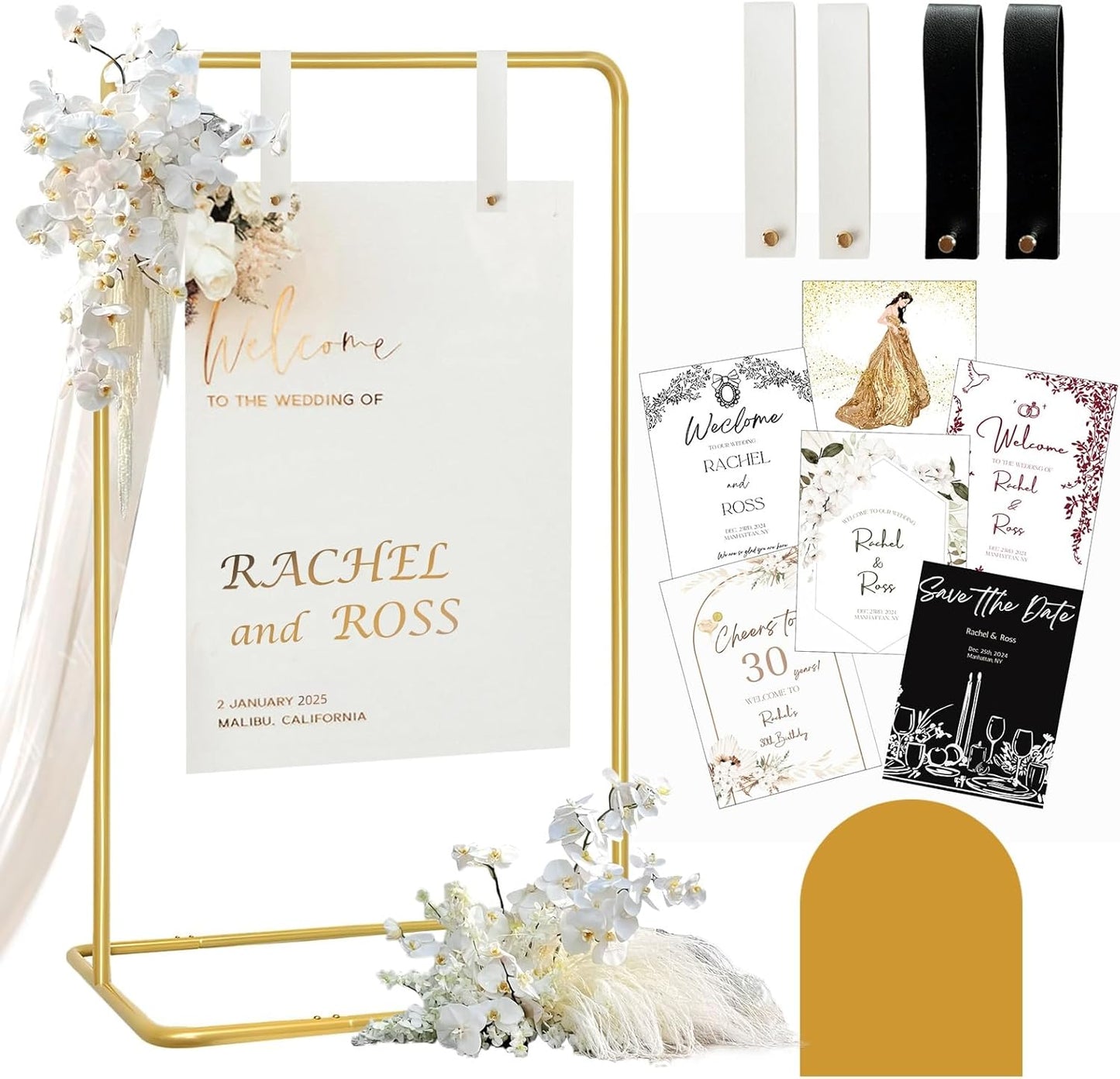 Adjustable Wedding Sign Holder for Unforgettable Celebrations