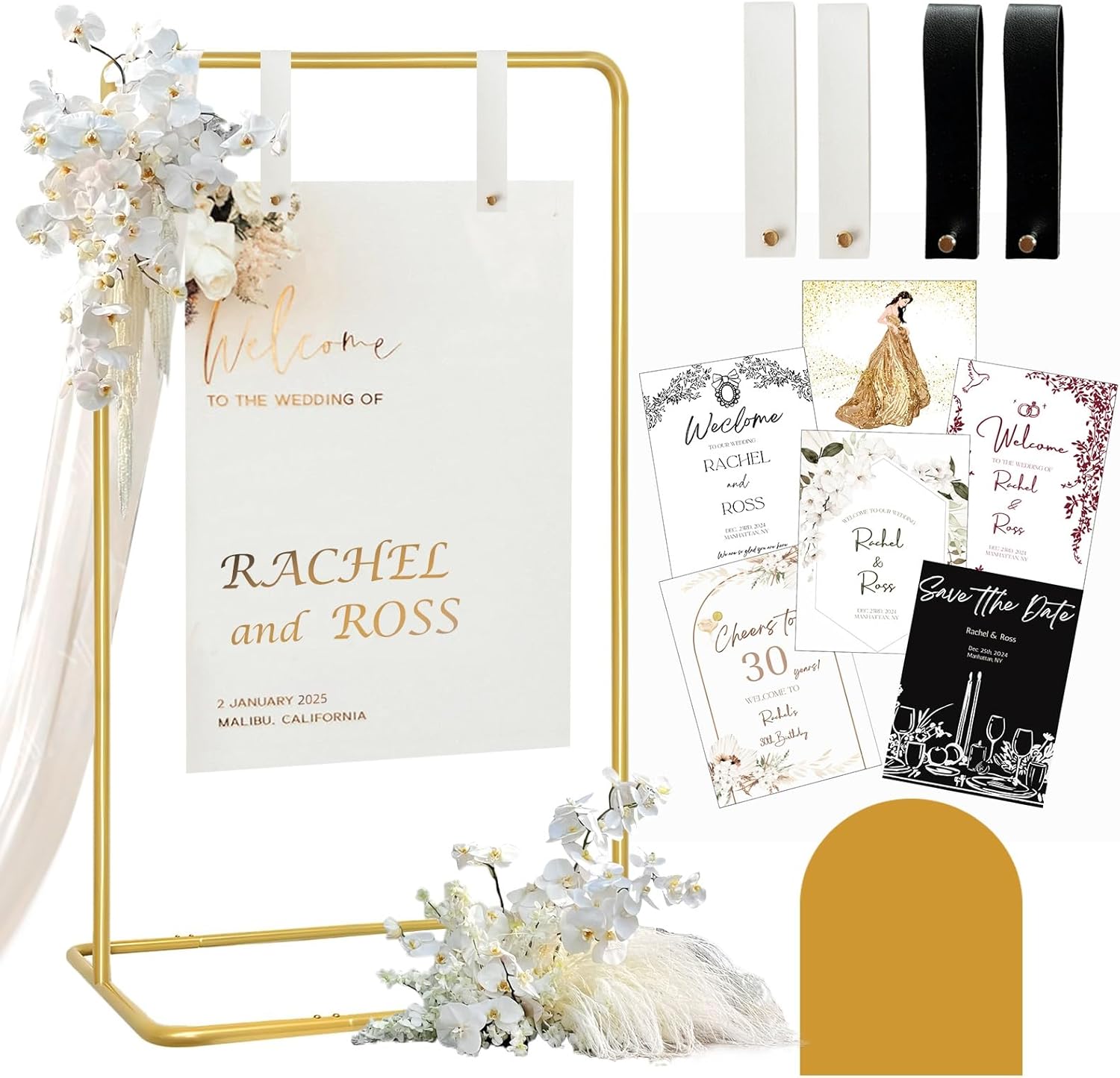 Adjustable Wedding Sign Holder for Unforgettable Celebrations