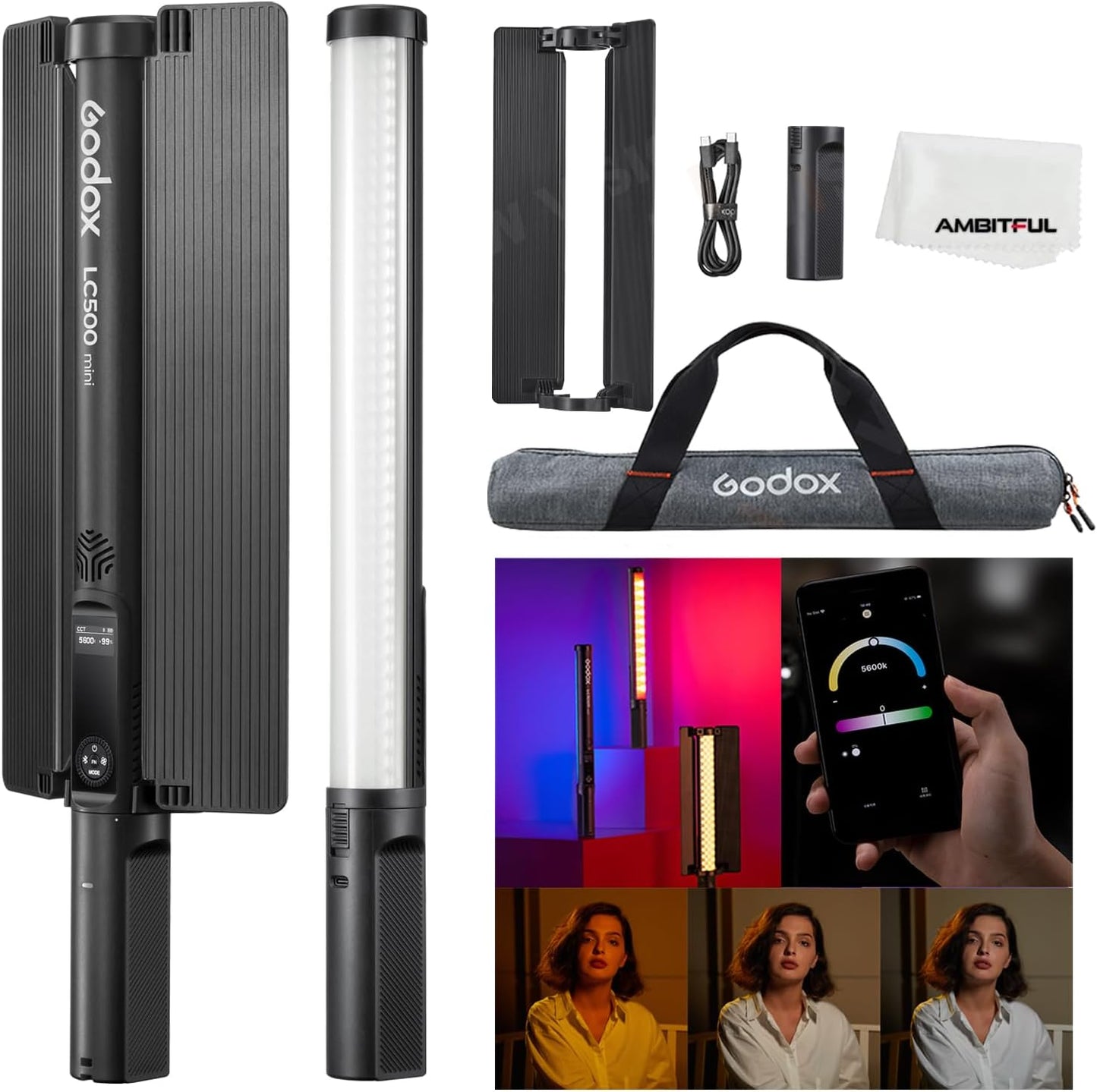 Godox LC500 Mini LED Light Stick for Versatile Lighting Effects