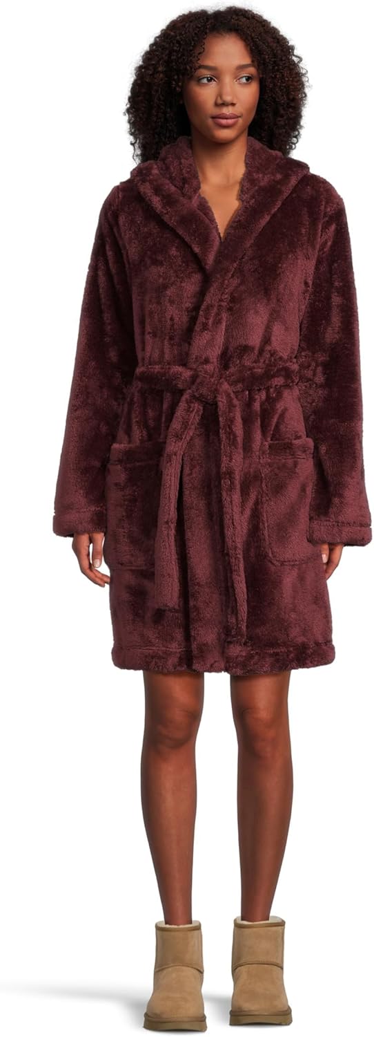 UGG Women's Aarti Robe - Cozy Hooded Lounge Fleece Robe