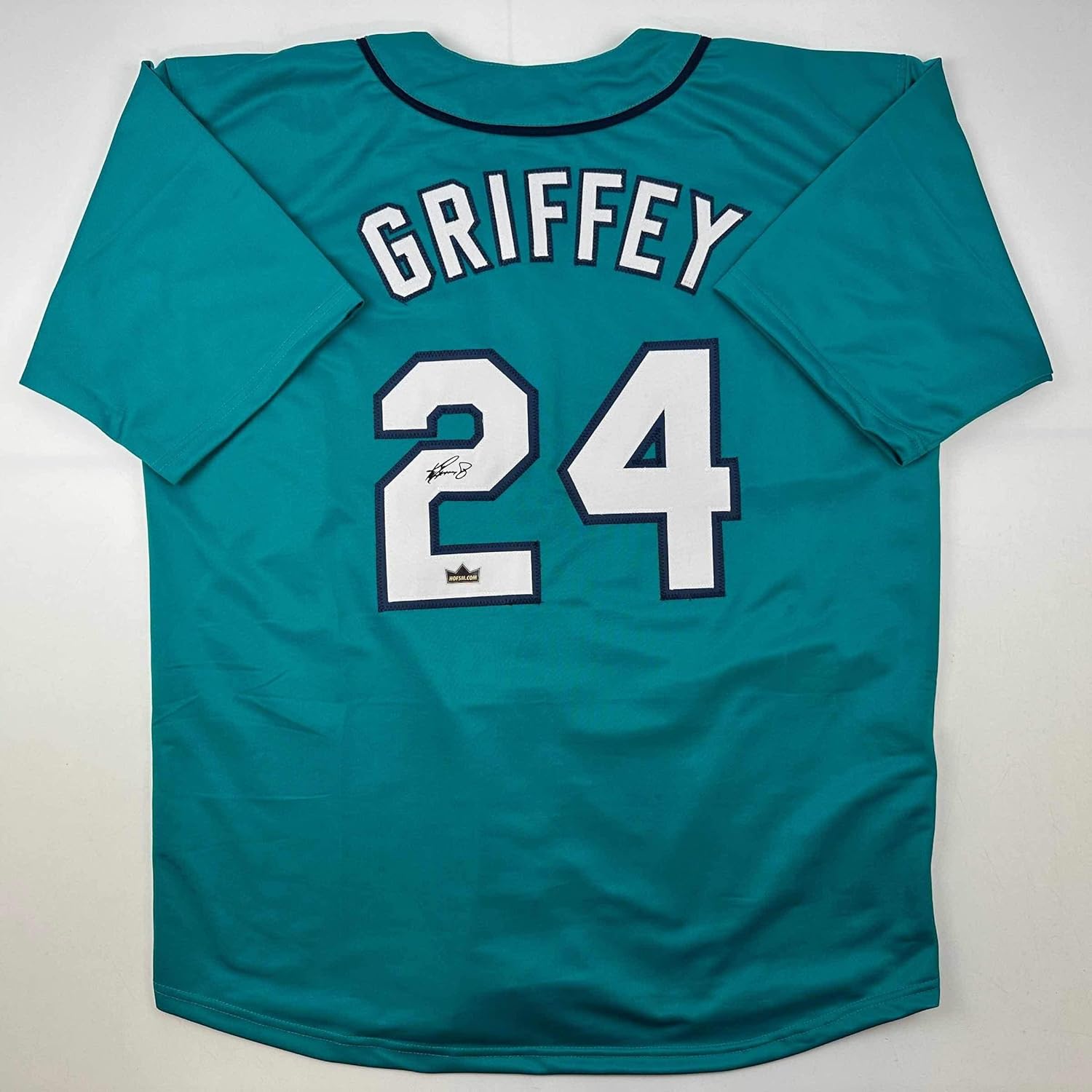 Facsimile Autographed Ken Griffey Jr. Seattle Teal Jersey XL