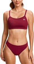 Women's Athletic Two Piece Swimsuit Bikini Set - Chlorine Resistant