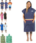 COR Surf Poncho Changing Towel Robe with Hood and Front Pocket - Quick