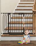 Baby Gate for Stairs 29.5-48.4 in Pressure Mounted Gate - Anti-Trip