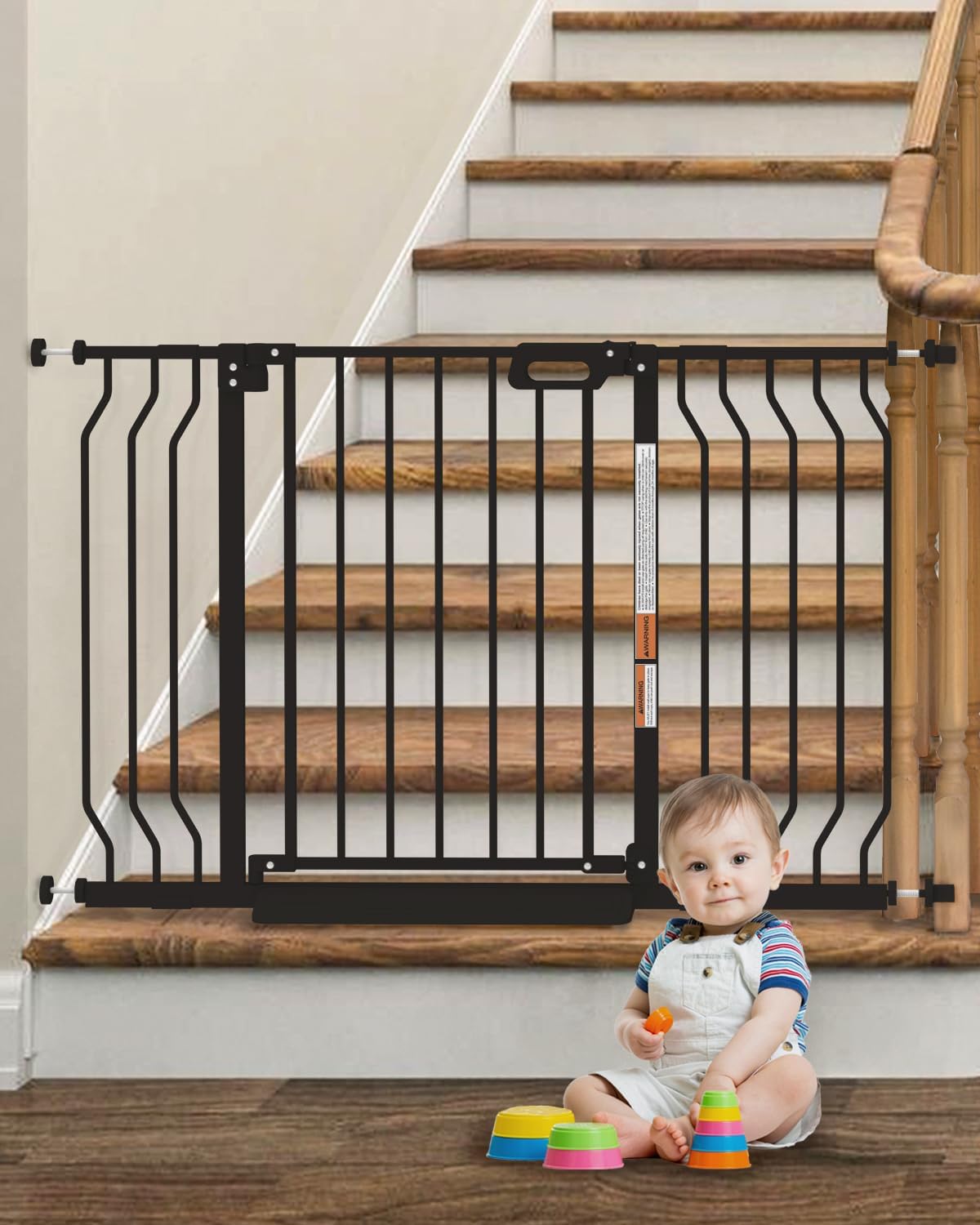 GROWNSY Baby Gate for Stairs - Safe and Easy to Install