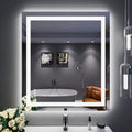 LED Bathroom Mirror 32in x 36in - Backlit + Front-lit, Dimmable