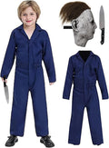 Kids Killer Costume for Boys Scary Kills Jumpsuit Mask - Halloween