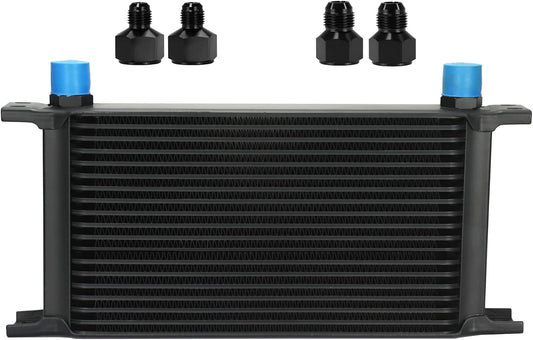 Ucreative 19 Row Aluminum Engine Transmission Oil Cooler Kit