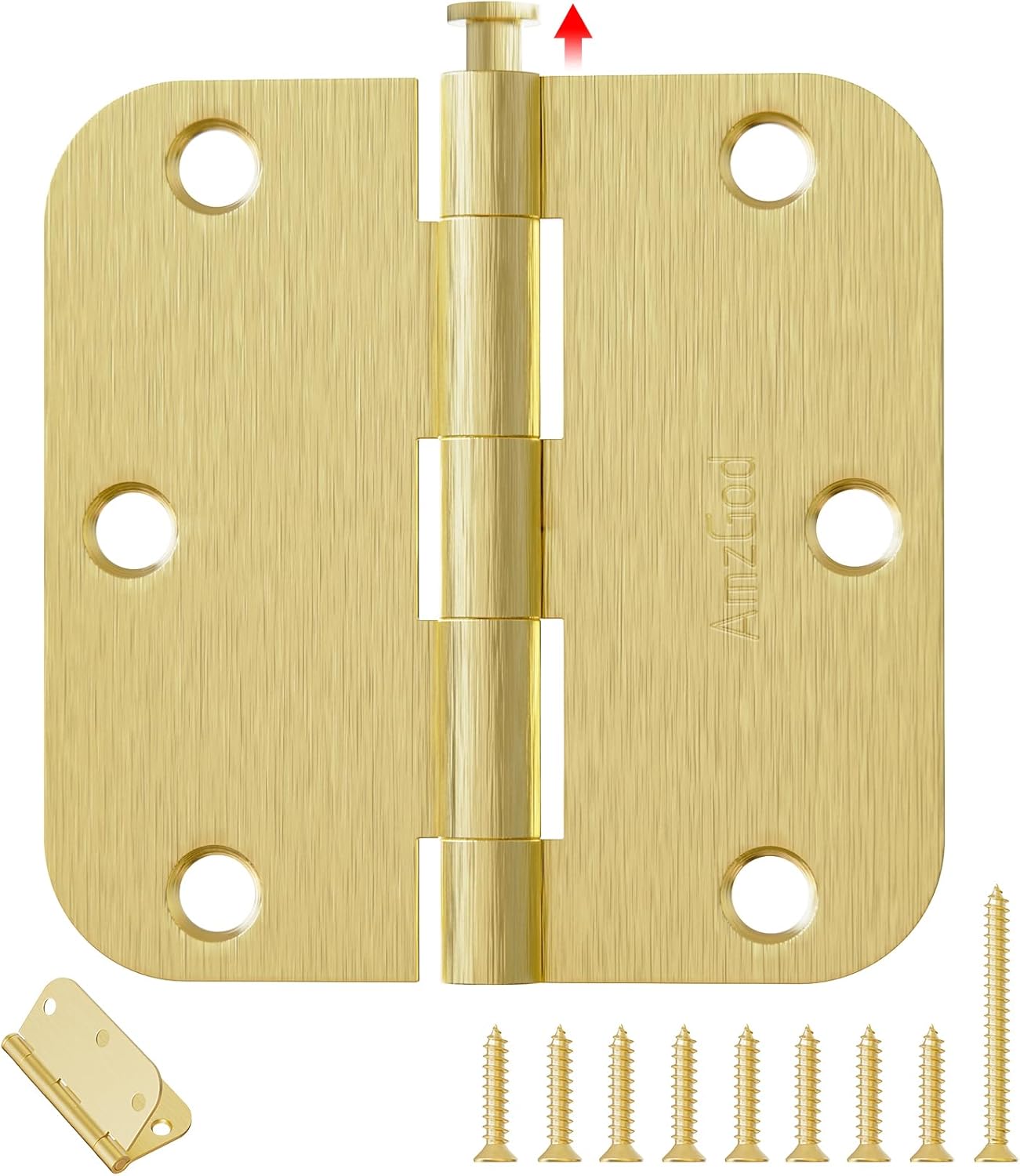 Gold Door Hinges 30 Pack 3.5 Inch Satin Brass Heavy Duty