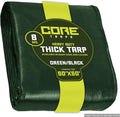 Core Tarps Heavy Duty 8 Mil Tarp Cover 50 x 50 - Waterproof, UV